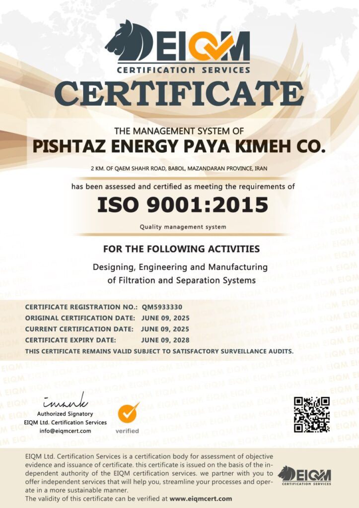 ISO 9001 Certificate